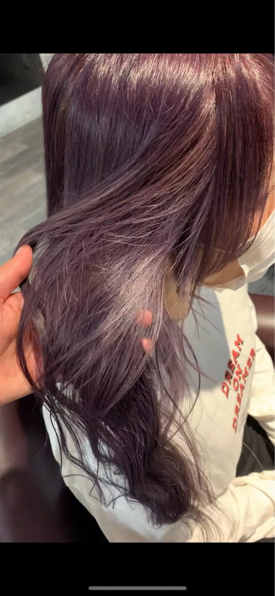 ロング カラー ブリーチ 透明感カラー バイオレットカラー カット ヘアカラー トリートメント 🎀髪質改善・艶髪カ ラー🎀YUMEKAのヘアスタイル