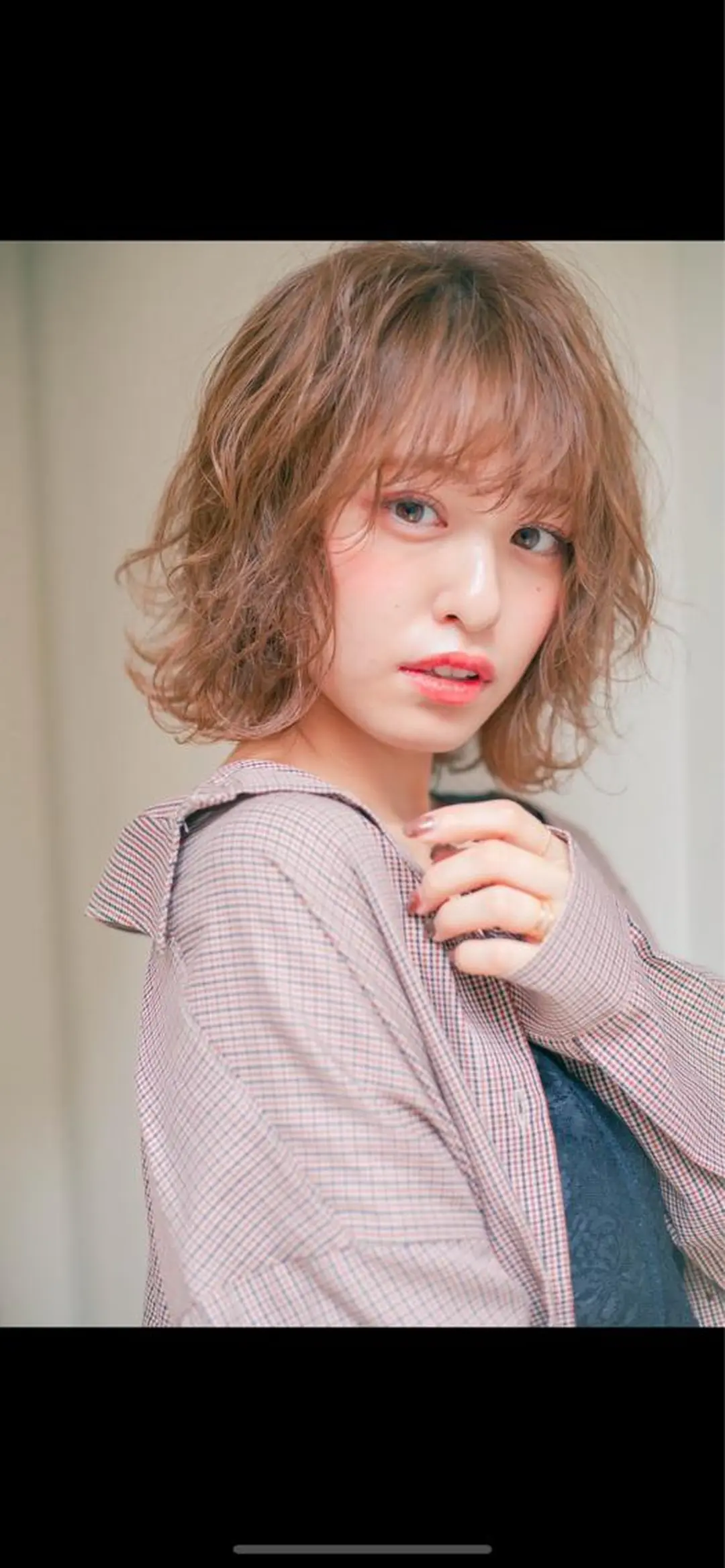 ミディアム ケアカラー/縮毛矯正 /レイヤー/板垣光采のヘアスタイル