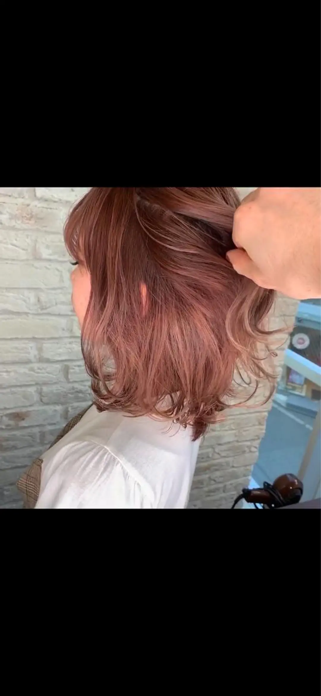 ミディアム 縮毛矯正×韓国ヘア ×髪質改善×レイヤーのヘアスタイル