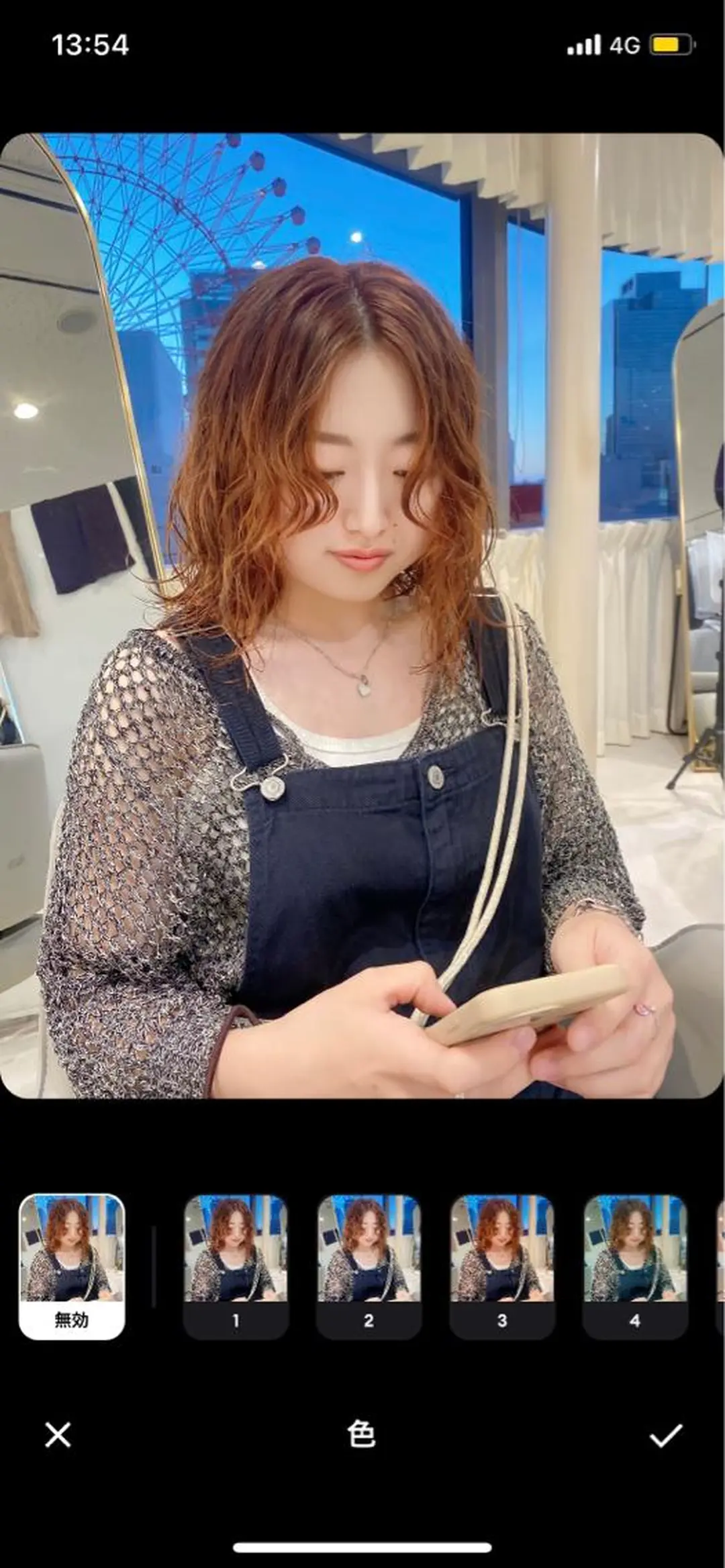 セミロング パーマ 心斎橋ヘアカラー ブリーチmarinaのヘアスタイル