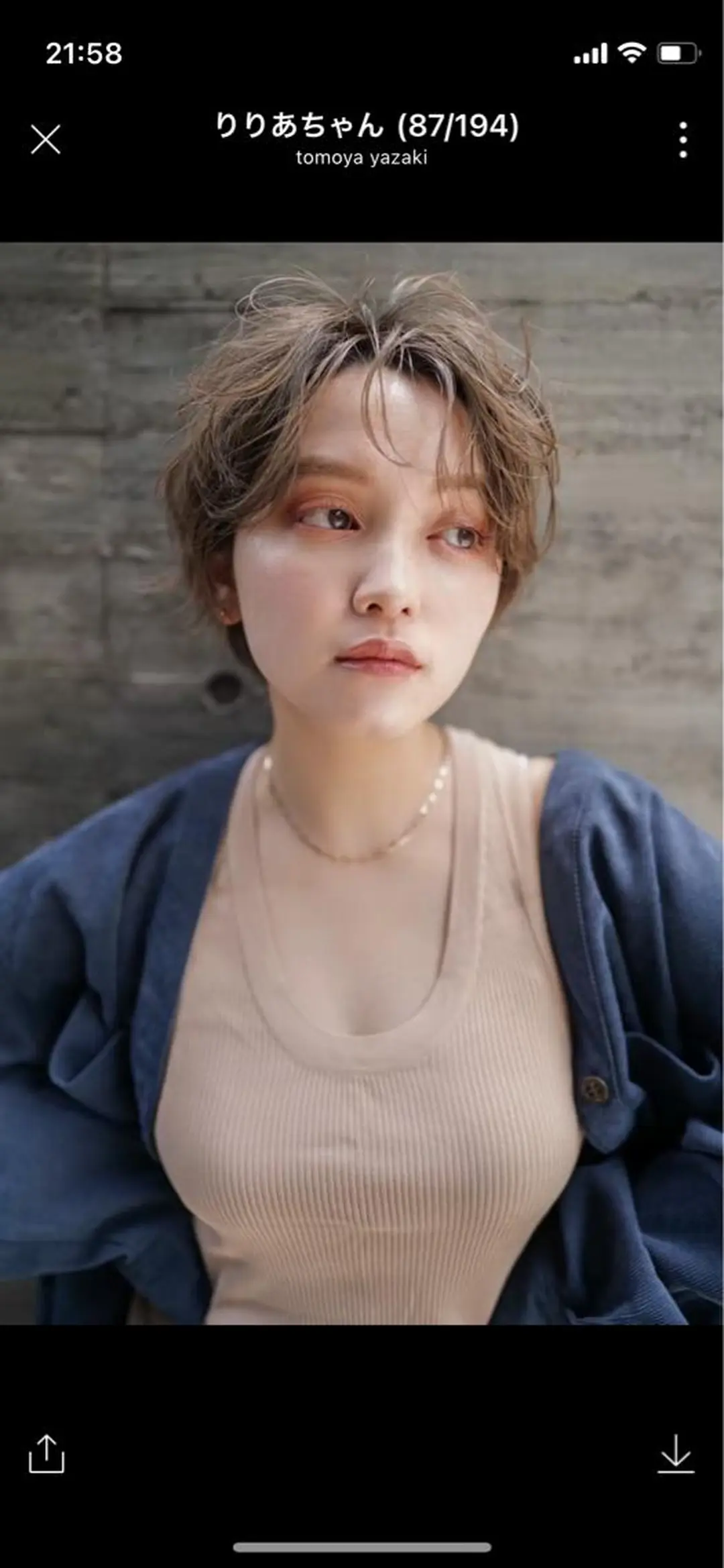 ショート カラー SALOWIN所属・MA Iのヘアスタイル