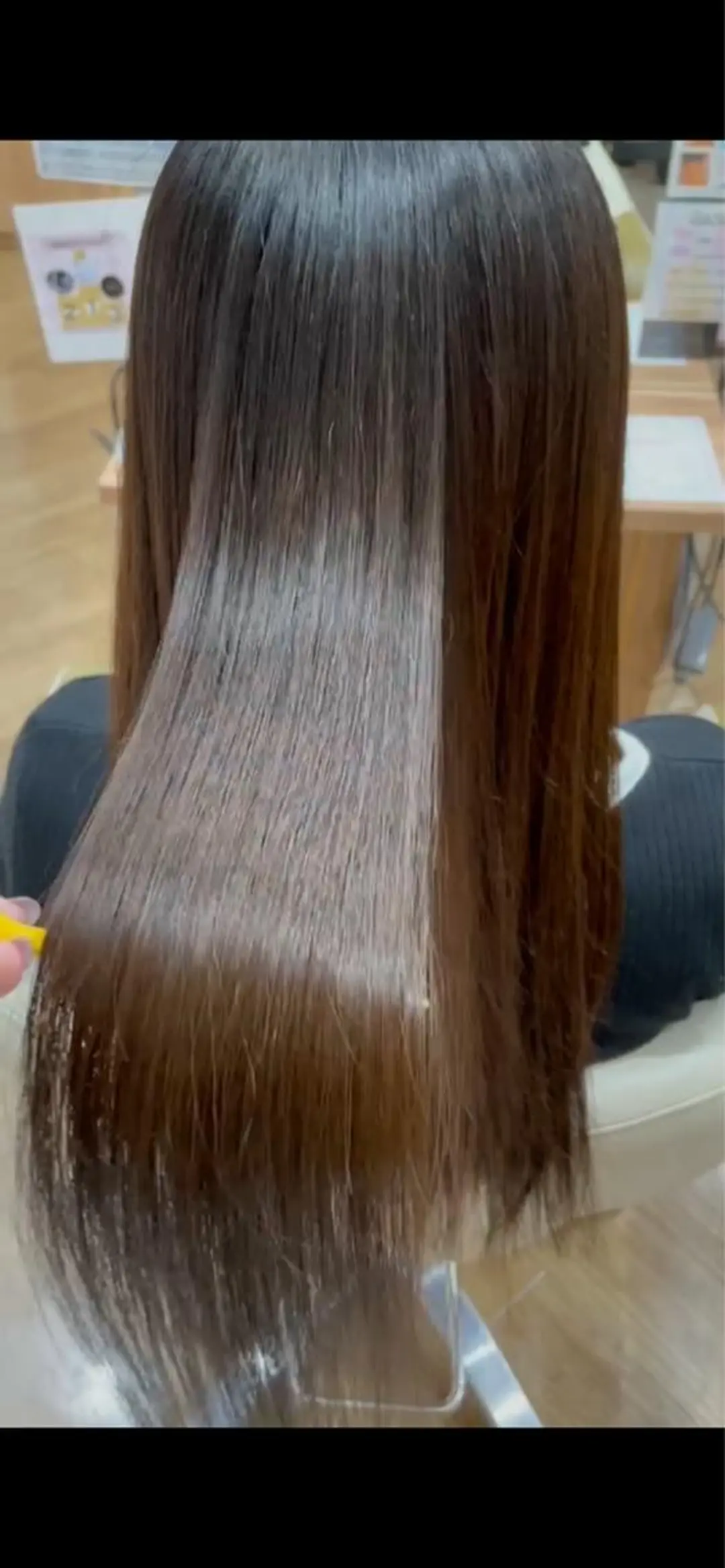 ロング 縮毛矯正 田中 美優のヘアスタイル