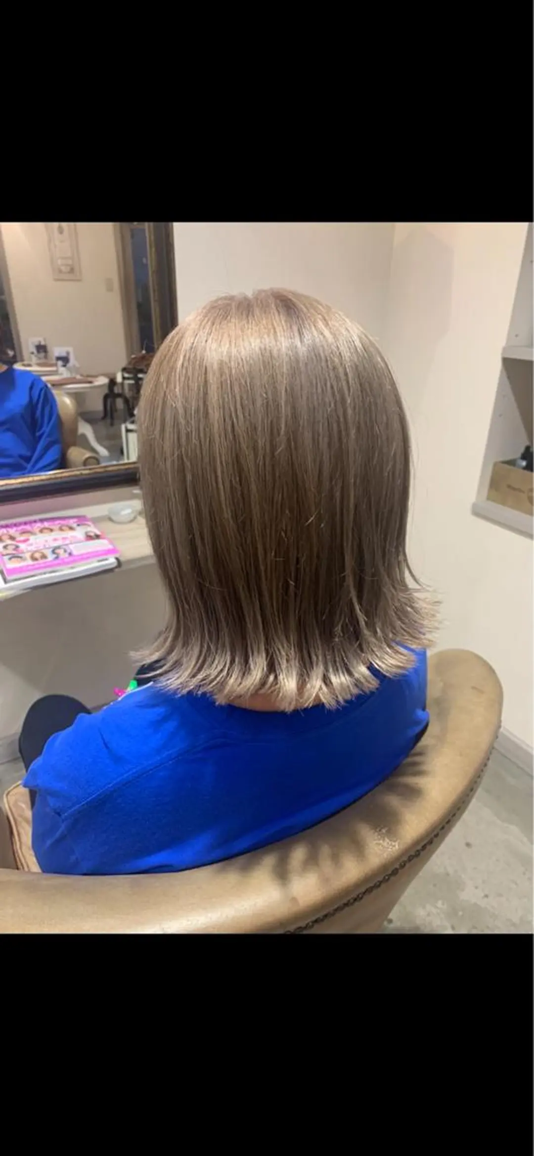 ミディアム カラー パーマ ヘアアレンジ ネイル マツエク・マツパ ヘアカラー トリートメント 韓国♡ワンホン系 ♡YURIのヘアスタイル