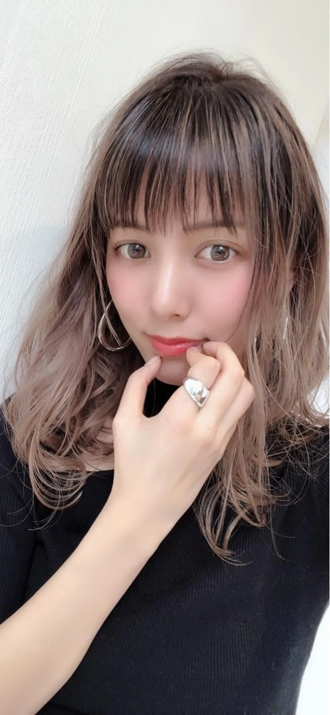 セミロング カラー カット ヘアカラー トリートメント 高橋 昭雄のヘアスタイル