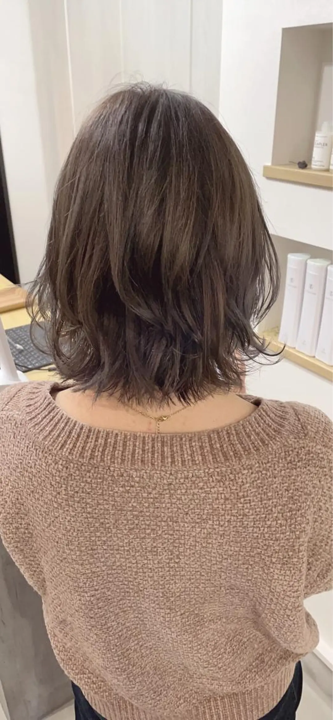 ミディアム ボブレイヤー ボブ レイヤーカット Lien所属・衣笠 雅俊のヘアスタイル