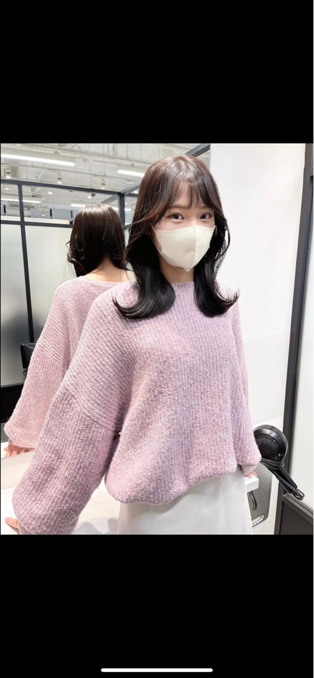 セミロング 韓国風ヘア レイヤーカット カット ヘアカラー トリートメント 韓国レイヤーカット 髪質改善▫️水野有真のヘアスタイル