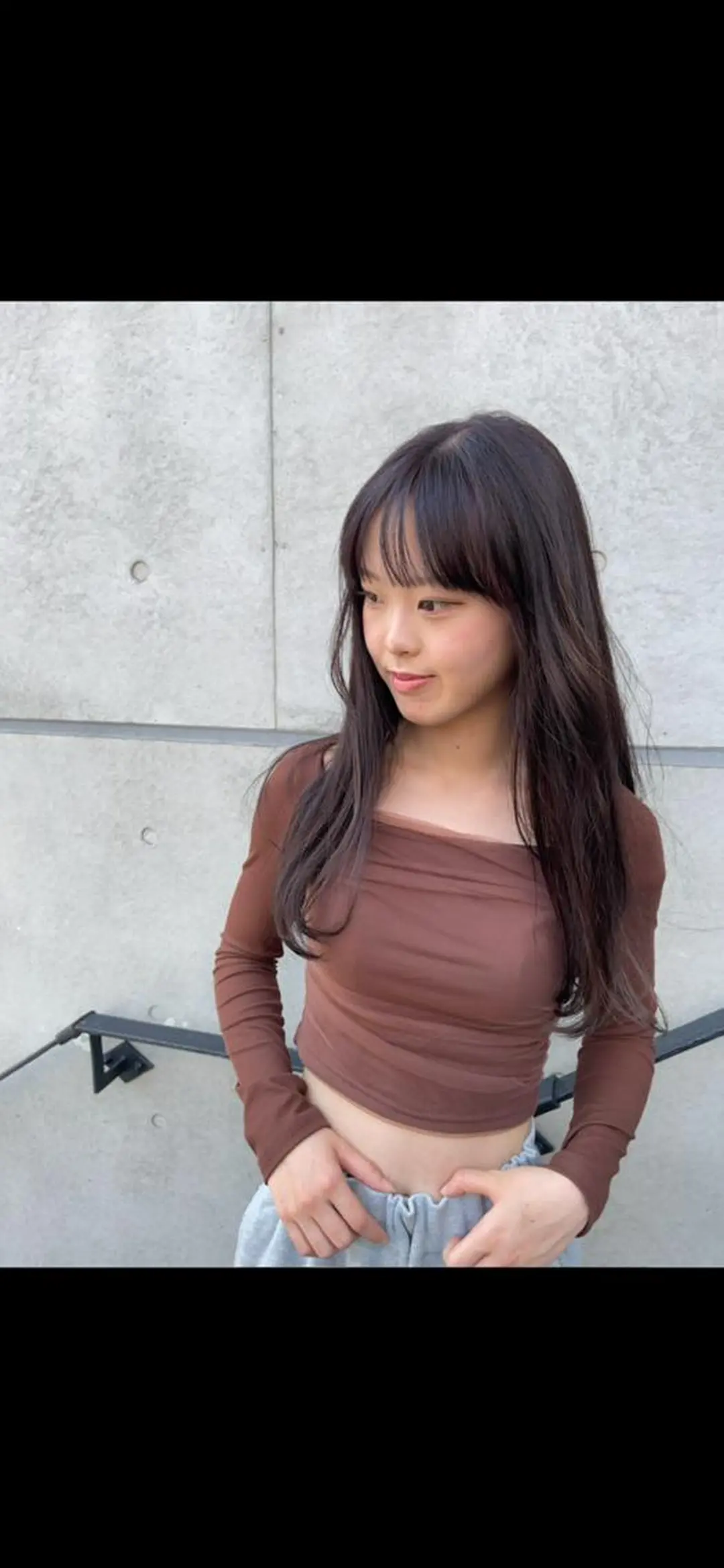 カラー パーマ ロング 三浦 仁美のヘアスタイル