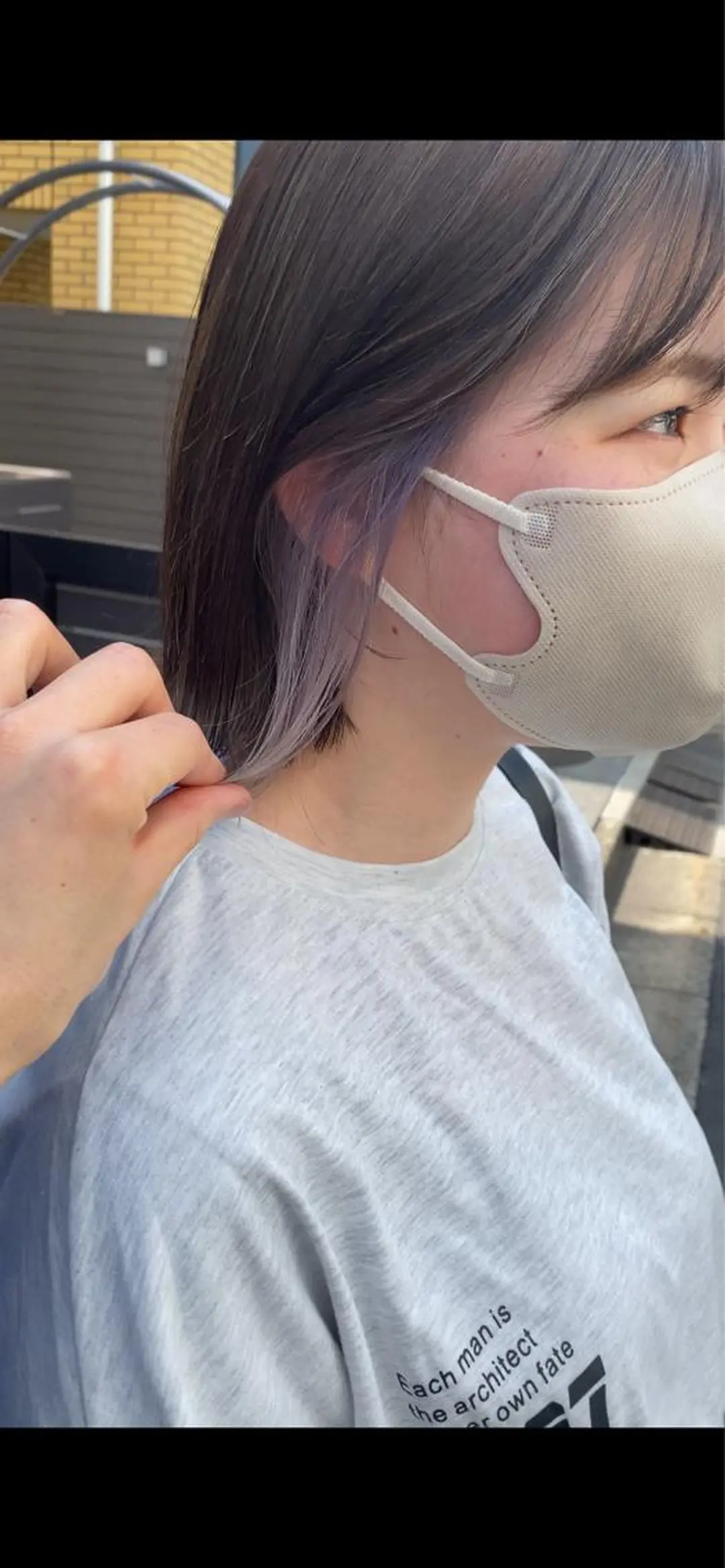 ミディアム カラー THE DAY所属・AKI HASHIMOTOのヘアスタイル