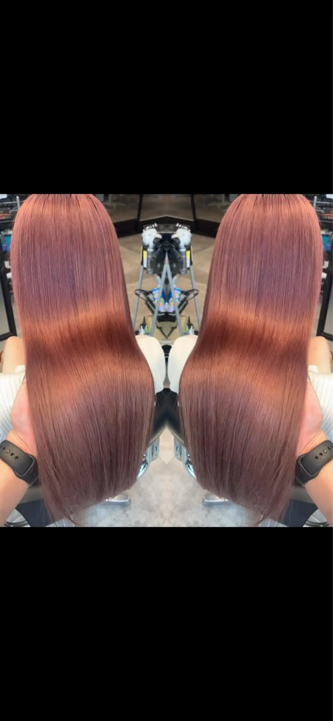 ロング カラー ヘアカラー トリートメント 及川シゲル 髪質改善講師のヘアスタイル