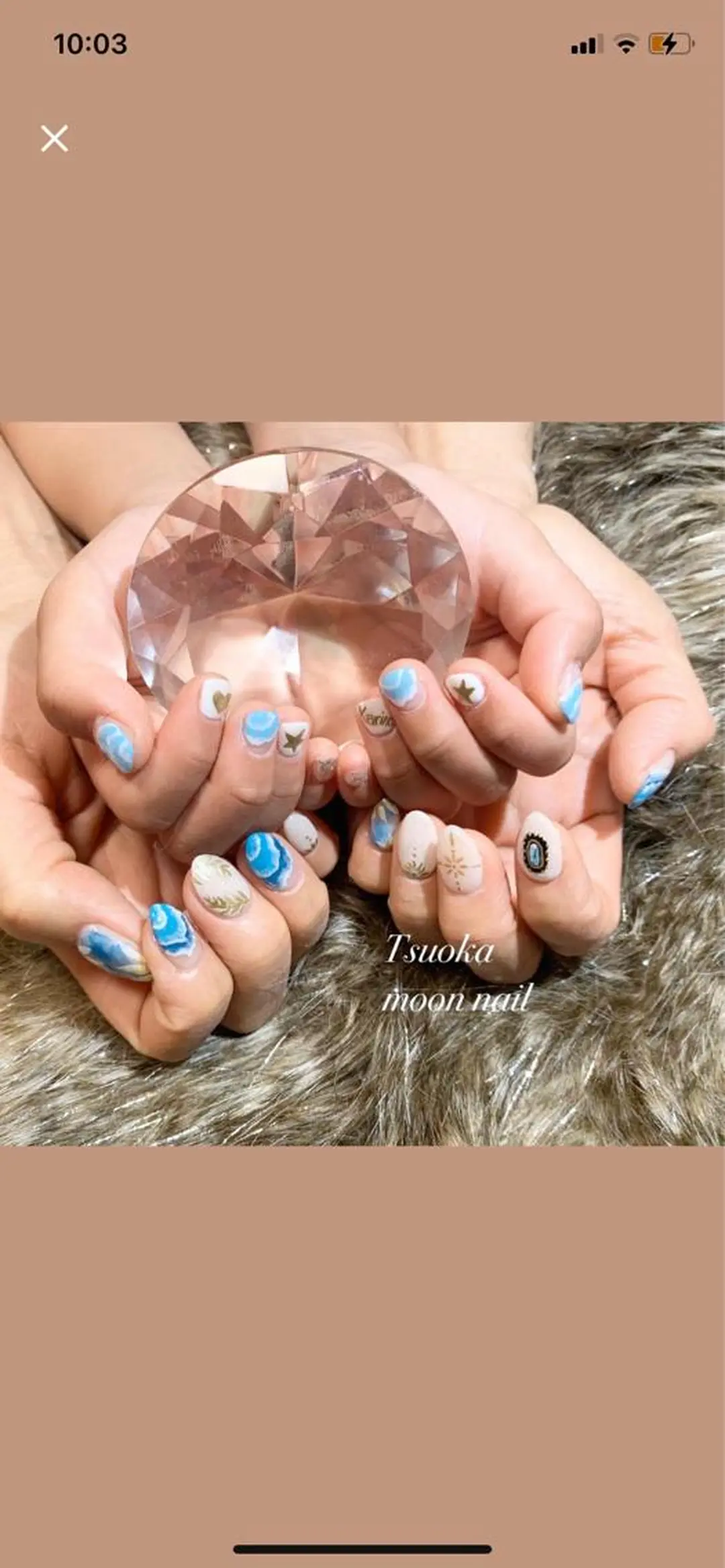 ネイル 🌙都岡 ムーンネイルのネイルデザイン