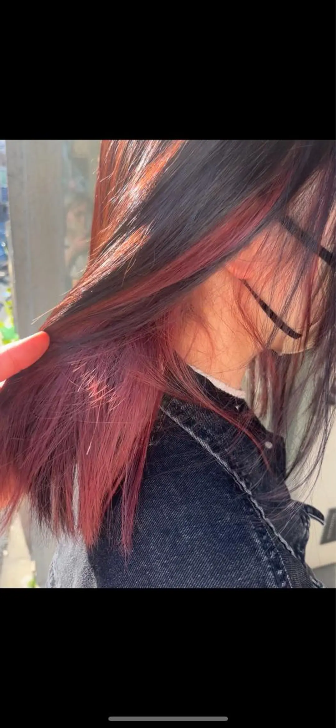 ミディアム カラー 艶髪/ハイトーン/ ヘアセット/モエノのヘアスタイル