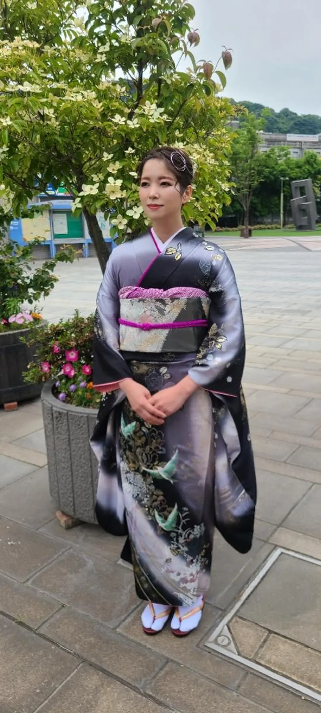 ショート 着付け 西田 理沙のヘアスタイル