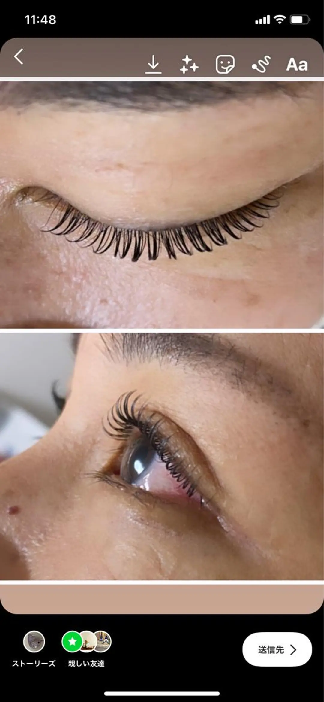 マツエク・マツパ Cカール 一重×まつ毛パーマ エル美容室所属・oshima yuukiのマツエク・マツパデザイン