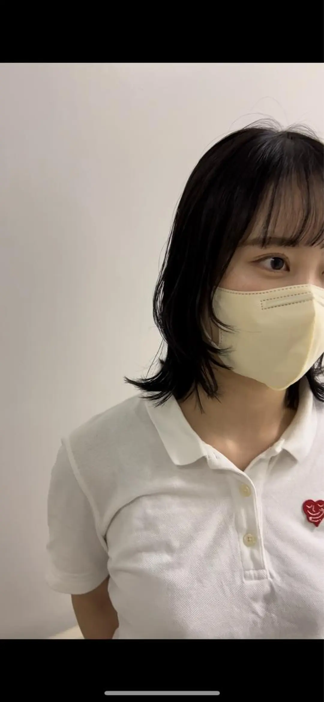 ミディアム 顔まわりレイヤー レイヤーカット メンズカット 鈴木ルナのヘアスタイル