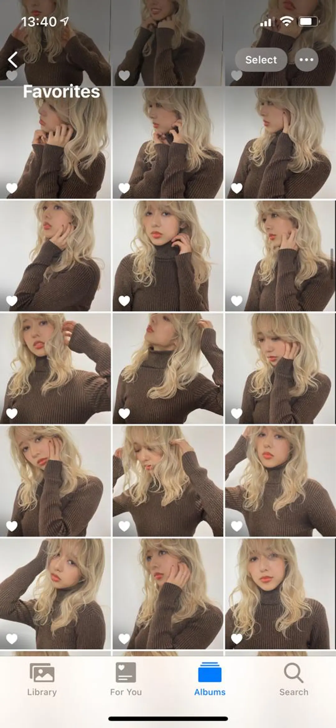 セミロング ヘアカラー LANVERY所属・うる艶ヘア💐 艶ハイトーン💐彩夏のヘアスタイル