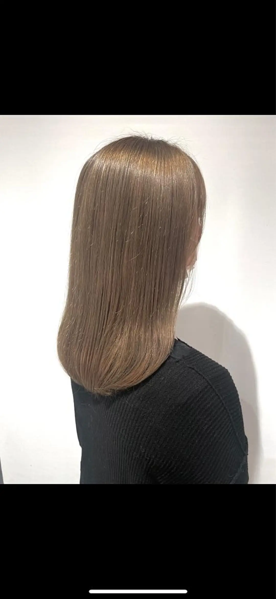 セミロング カラー ヘアカラー トリートメント 青沼夏未/オリーブ/ 寒色カラーのその他イメージ