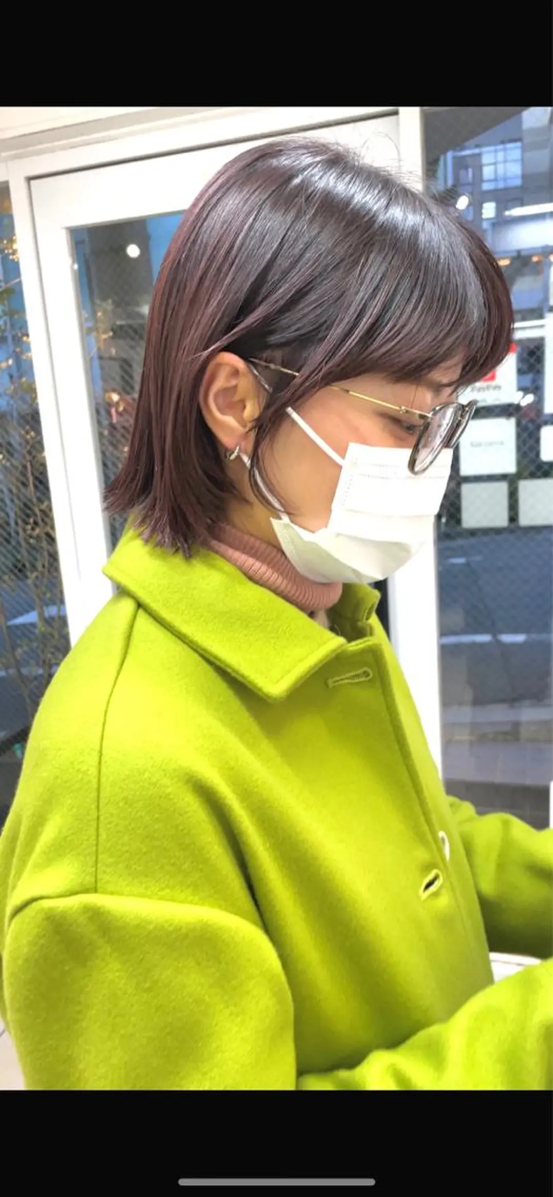 ミディアム ボブ ウルフカット 寺山 佳貴のヘアスタイル