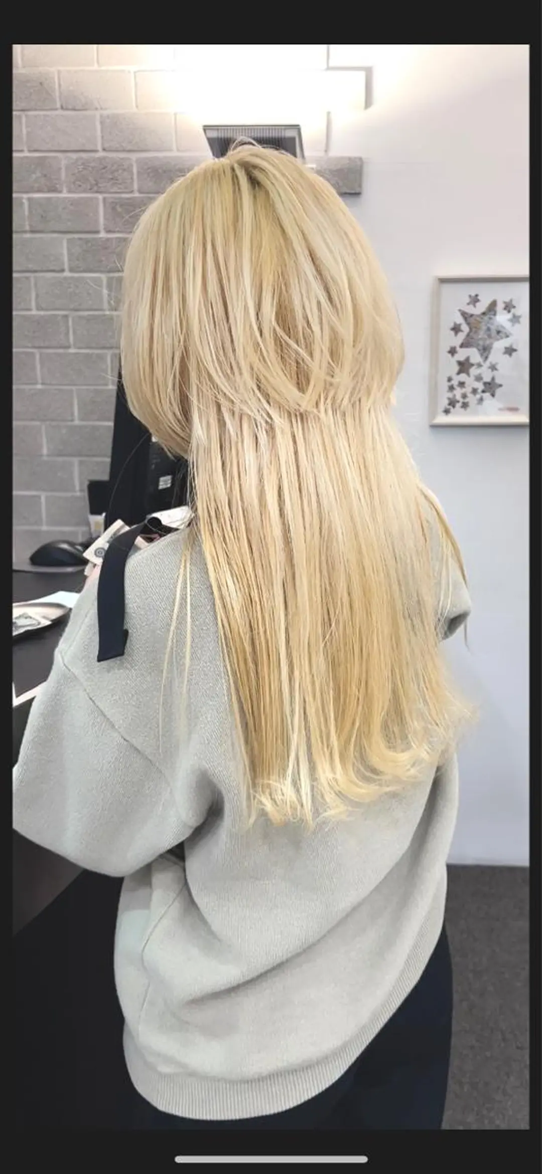 ロング カラー ブロンド ホワイトブロンド ロング ウルフカット ヘアカラー REFLECTION所属・ハイトーン /レイヤー/ふみやのヘアスタイル