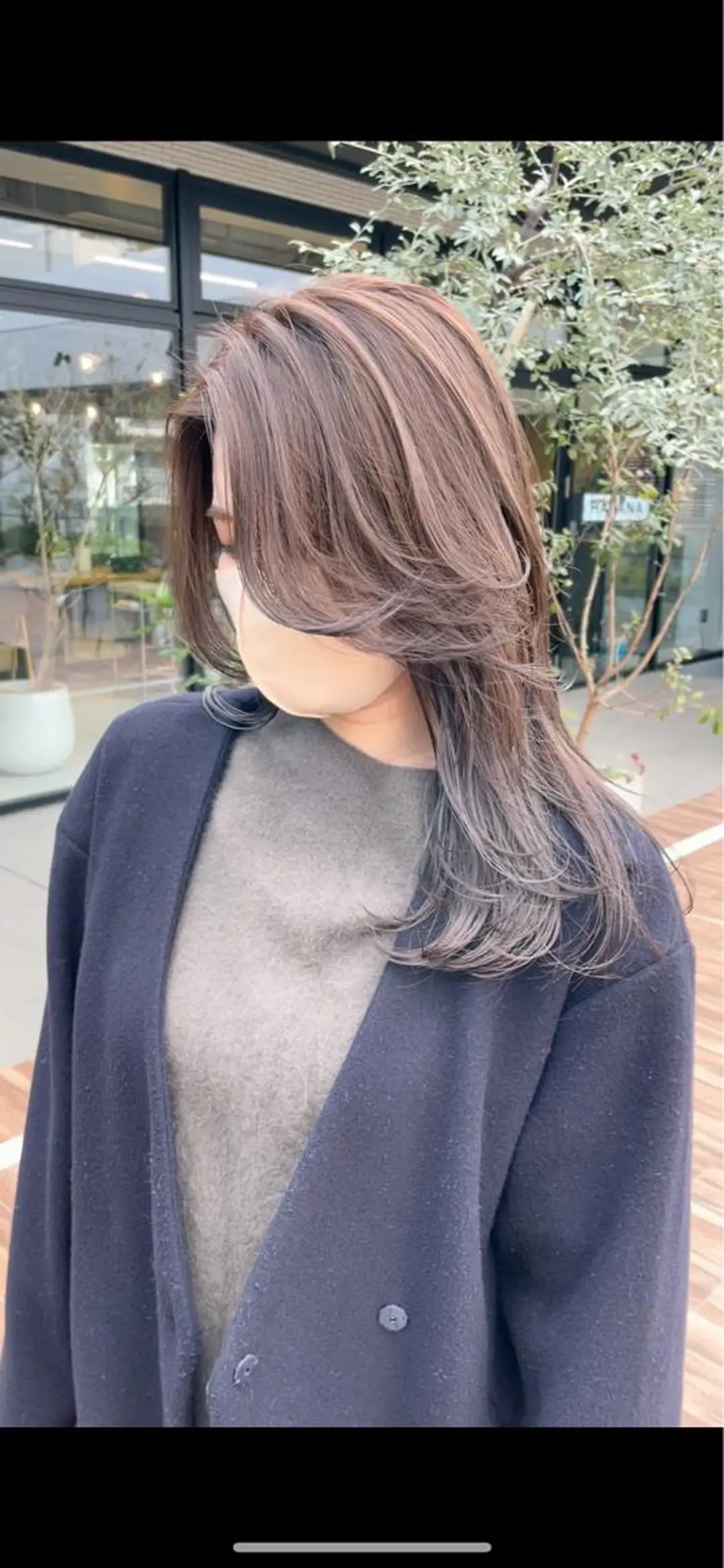 ロング カラー グレージュ レイヤーカット クドウレイ fifth渋谷のヘアスタイル