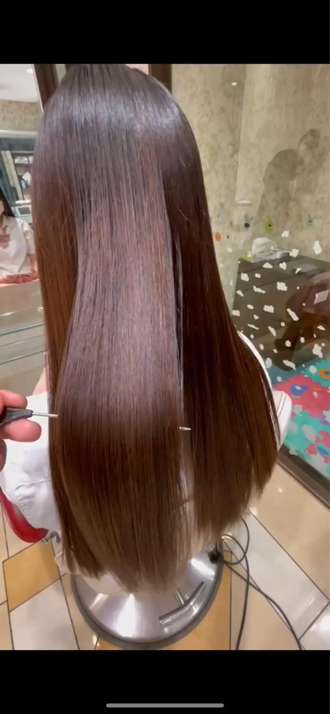 ロング 縮毛矯正 トリートメント 中川/縮毛矯正/ 高羽　克明のヘアスタイル