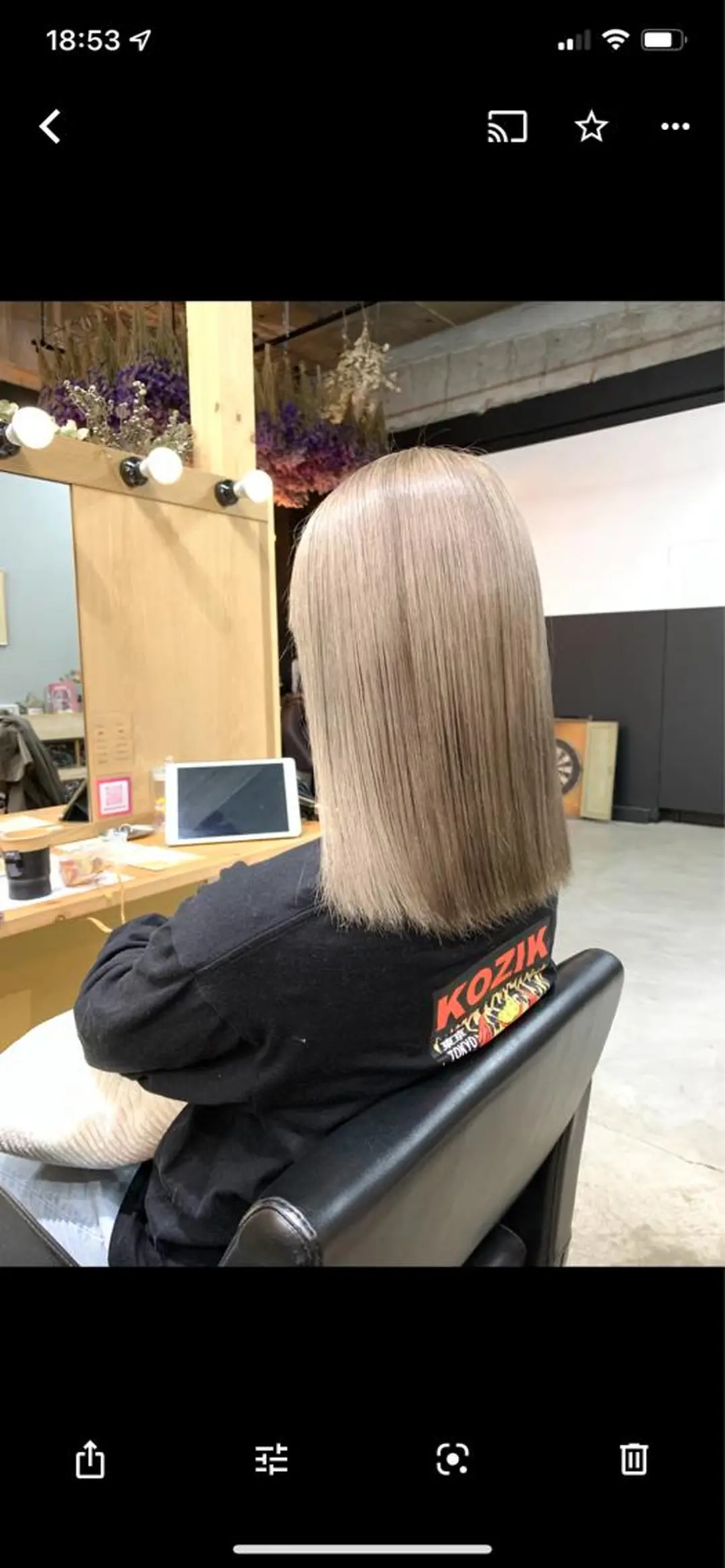 ミディアム カラー ヘアアレンジ ネイル マツエク・マツパ アイブロウ chapter問屋町 💘小室明華のヘアスタイル