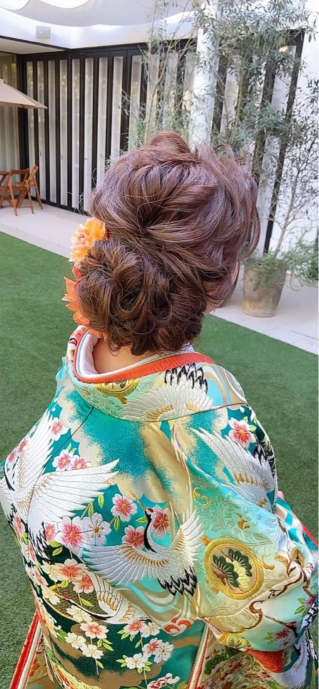 セミロング ヘアアレンジ ヘアアンドメイクムタ 新居のヘアスタイル