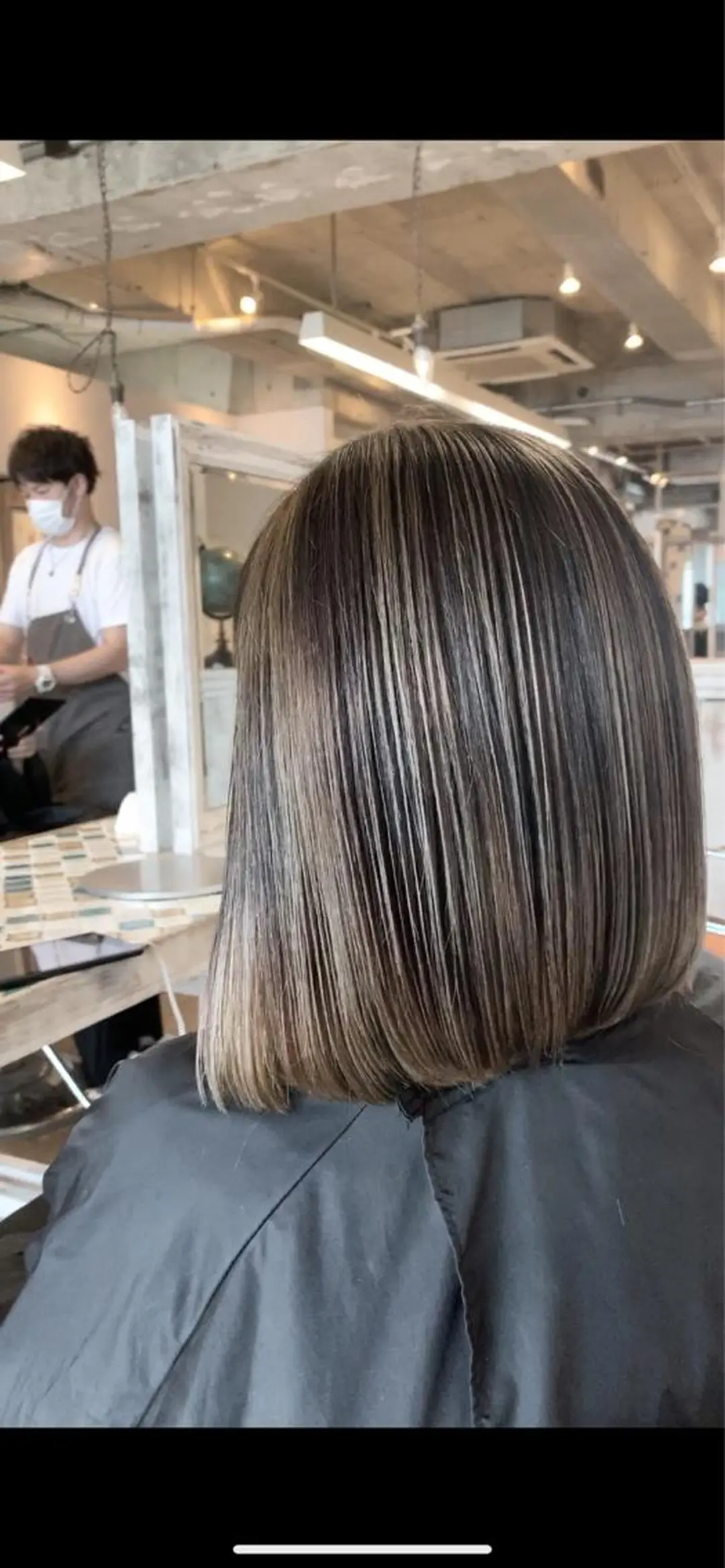 カラー バレイヤージュ ハイライトカラー Beyond（kitaro）所属・石井辰功也 フリーランス美容師のヘアスタイル