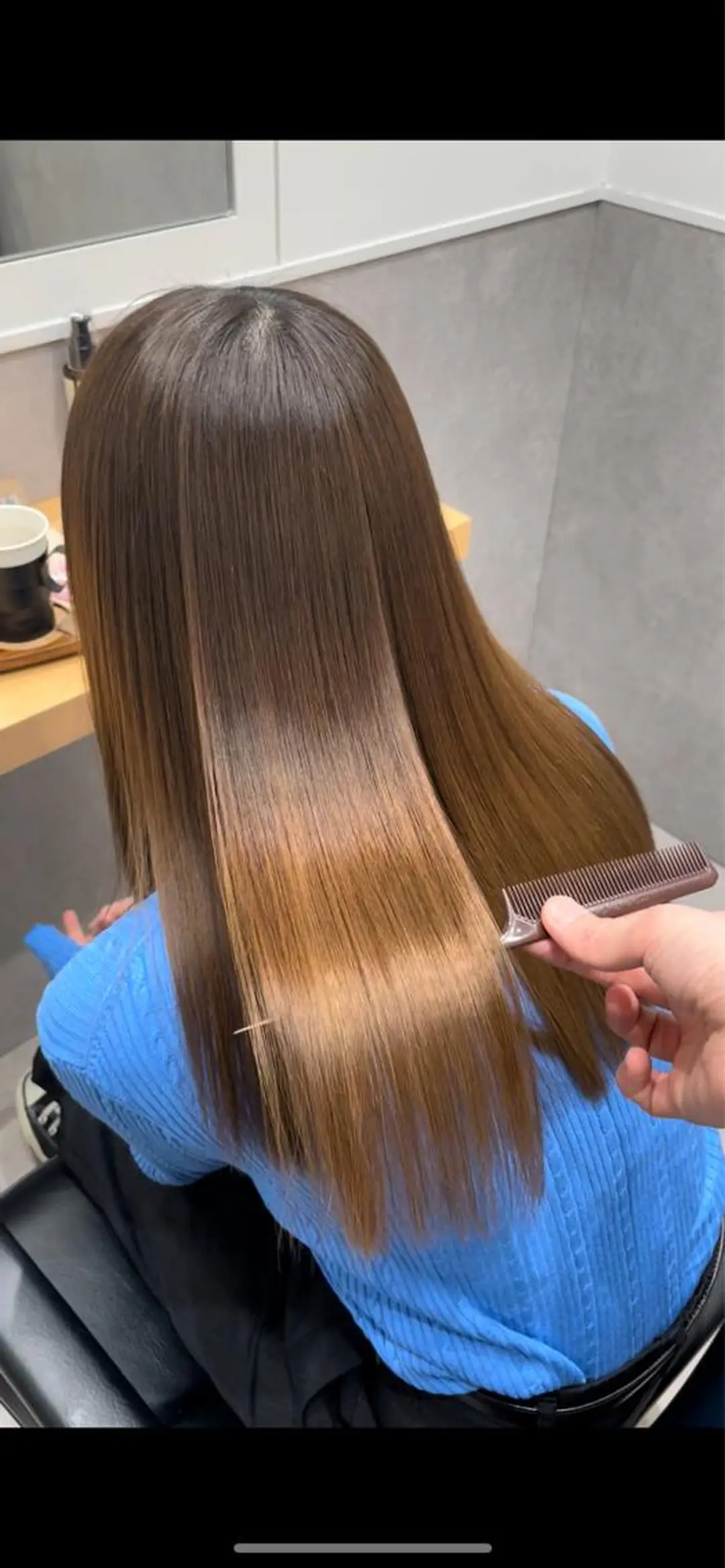 セミロング 髪質改善 トリートメント 酸熱トリートメント 髪質改善ヘアケア 艶髪特化/上田のヘアスタイル