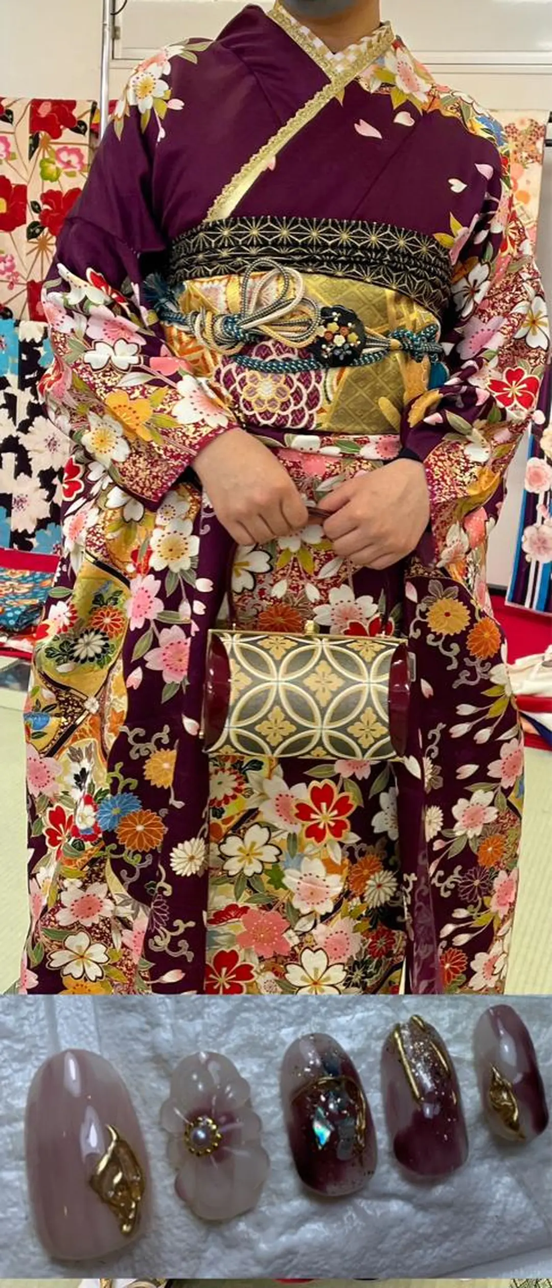 ネイル 成人式 持ち込み ネイルチップ Nail Salon R.N アールドットエヌ所属・R.N アールドットエヌのネイルデザイン