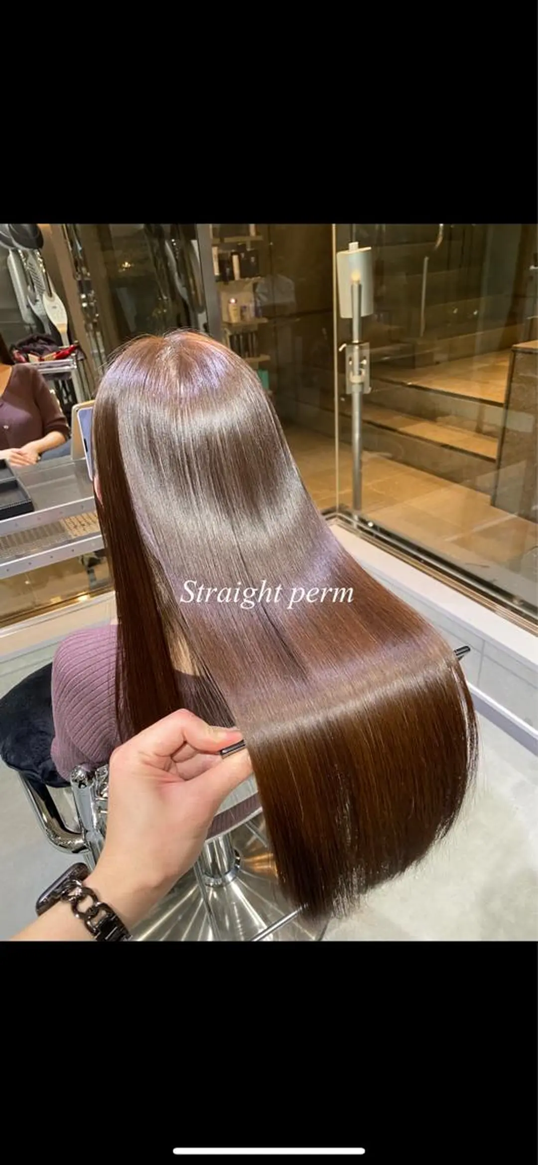 セミロング 縮毛矯正 トリートメント GINGER所属・GINGER yohのヘアスタイル