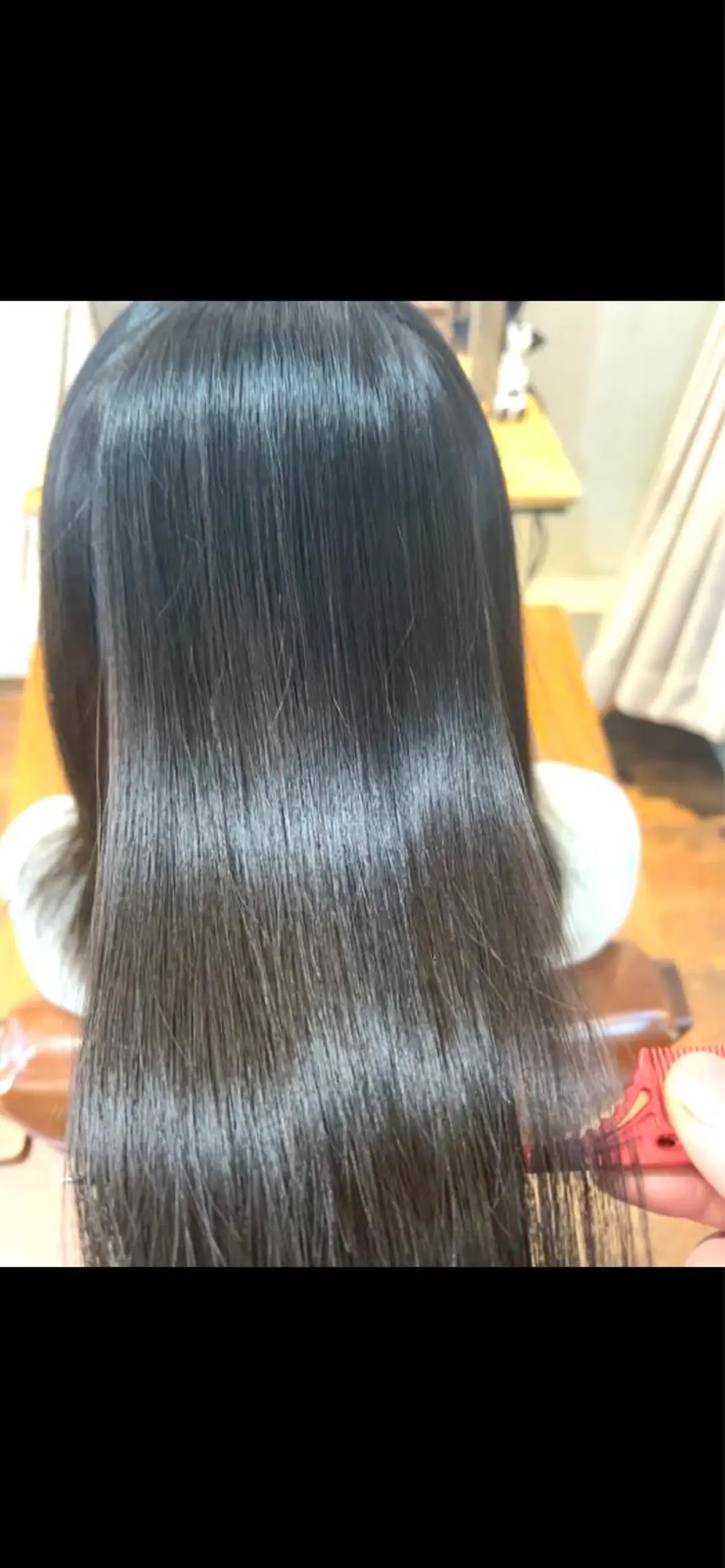 ミディアム ヘアカラー トリートメント 髪質改善【縮毛矯正】 No.1りょうかのヘアスタイル