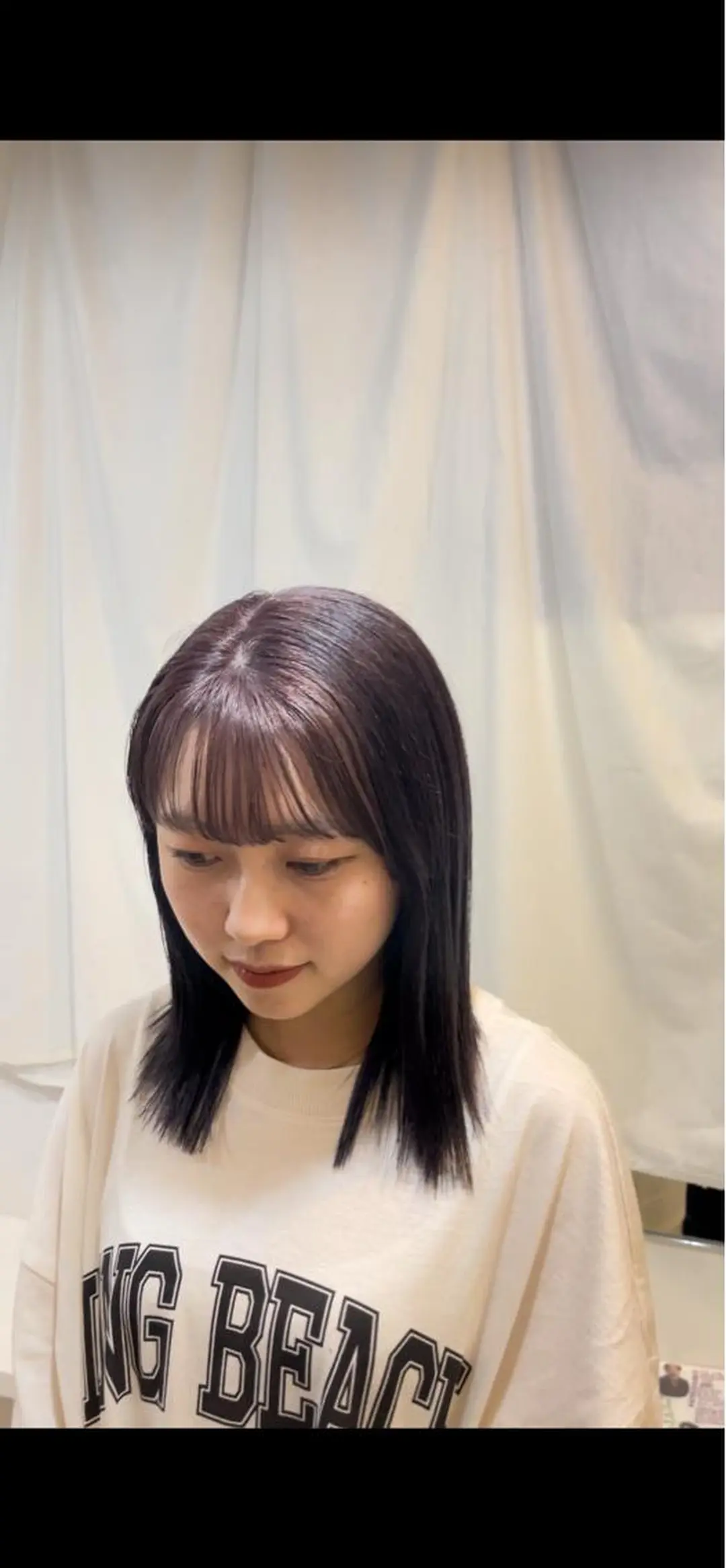 ミディアム カラー ラベンダーカラー hyphen《ハイフン》所属・市村 香多のヘアスタイル