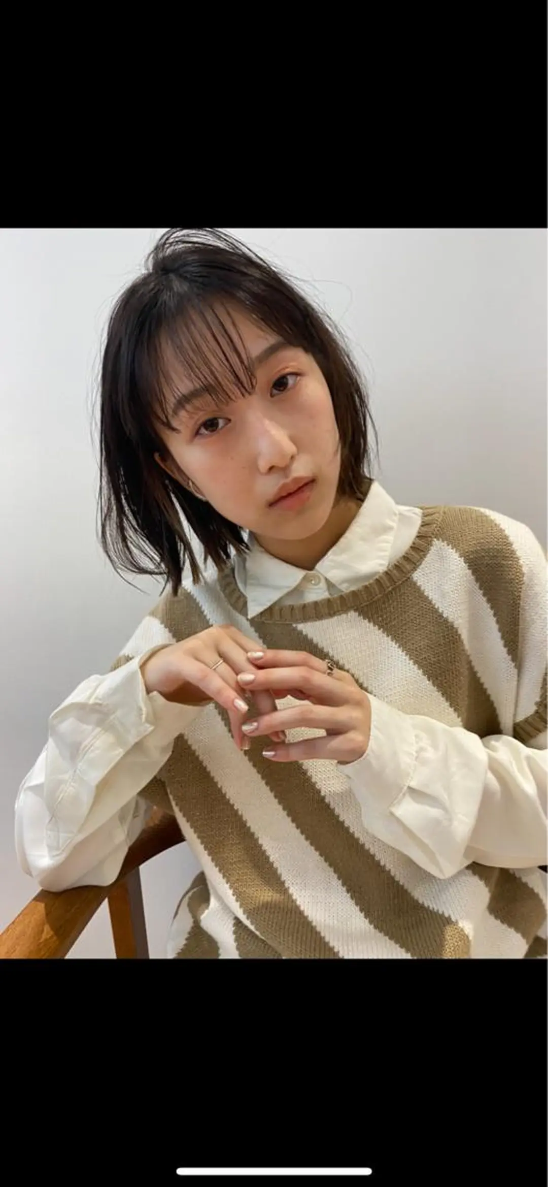 ミディアム カラー カット ヘアカラー トリートメント IVORY.所属・🟩くすみブラウン/ ショートヘア/大司のヘアスタイル