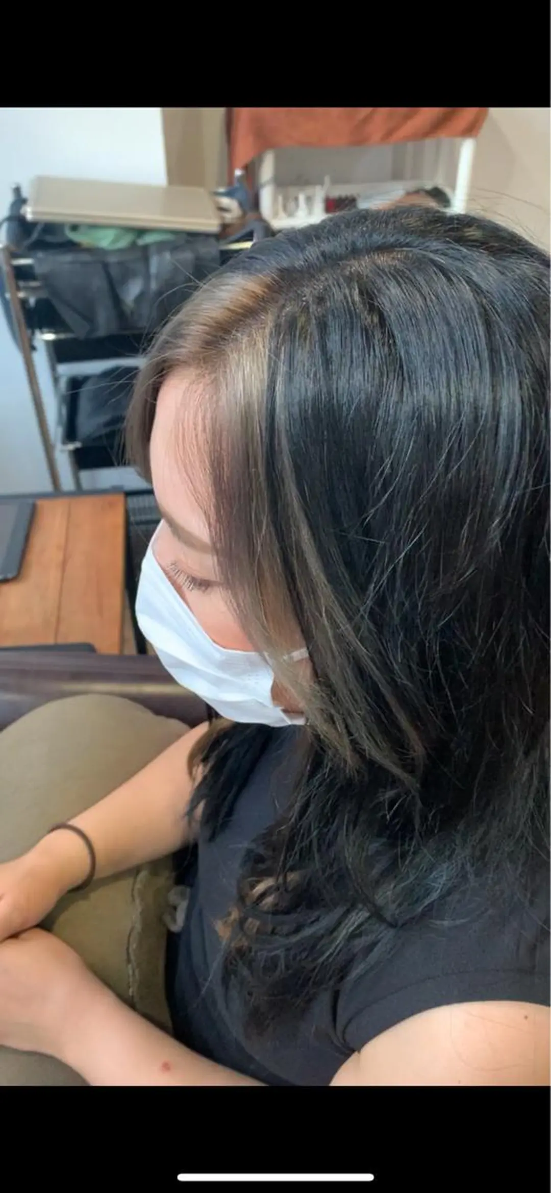 ミディアム ミストバング ヘアカラー トリートメント Orque deux 伊藤丈晴のヘアスタイル