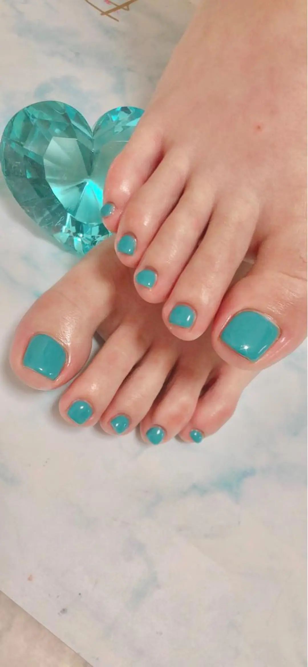 ミディアム カラー キッズ マツエク・マツパ フットネイル 💎ビューティサロン 湘南　RIRAN💎のネイルデザイン