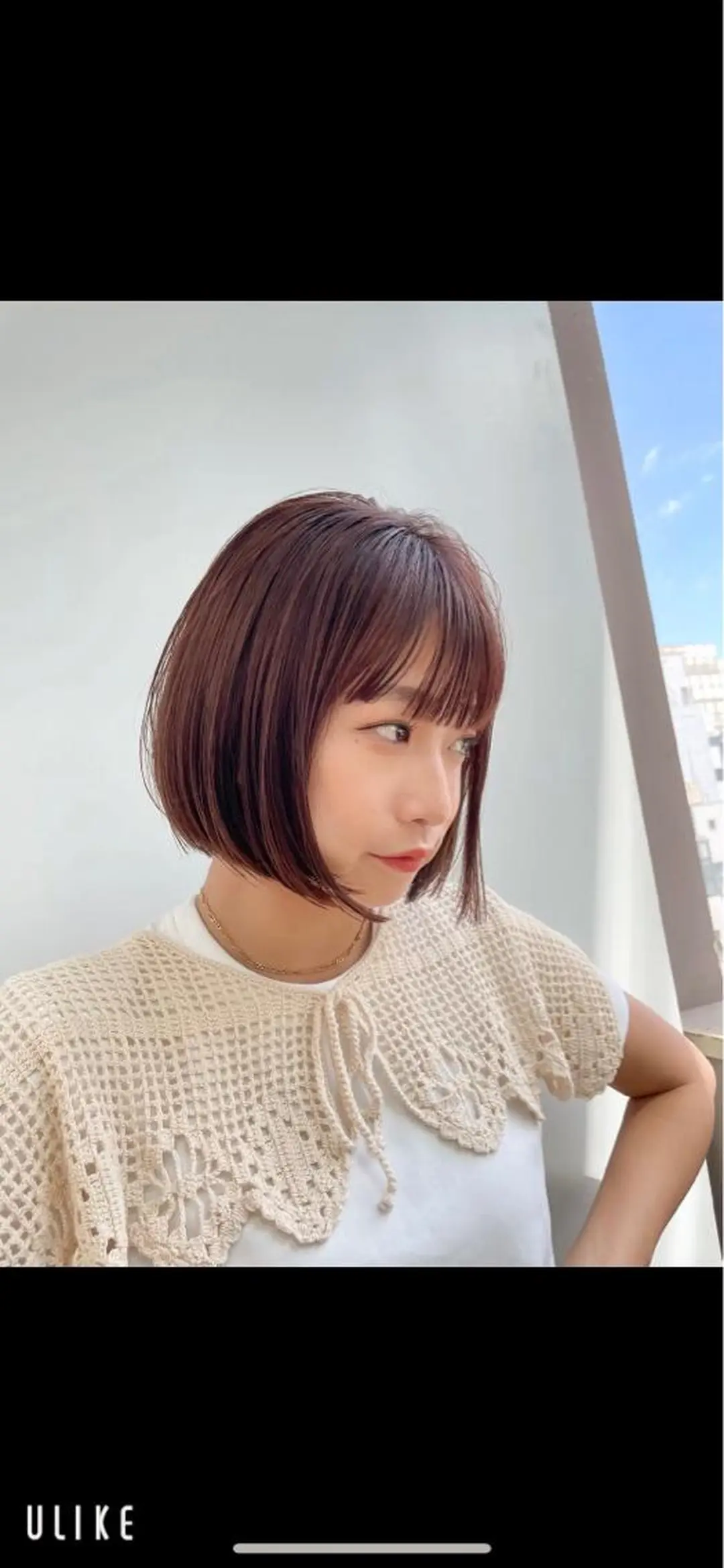 ショート カラー ベージュカラー ボブ TOI所属・内野   龍海 / レイヤーカットのヘアスタイル