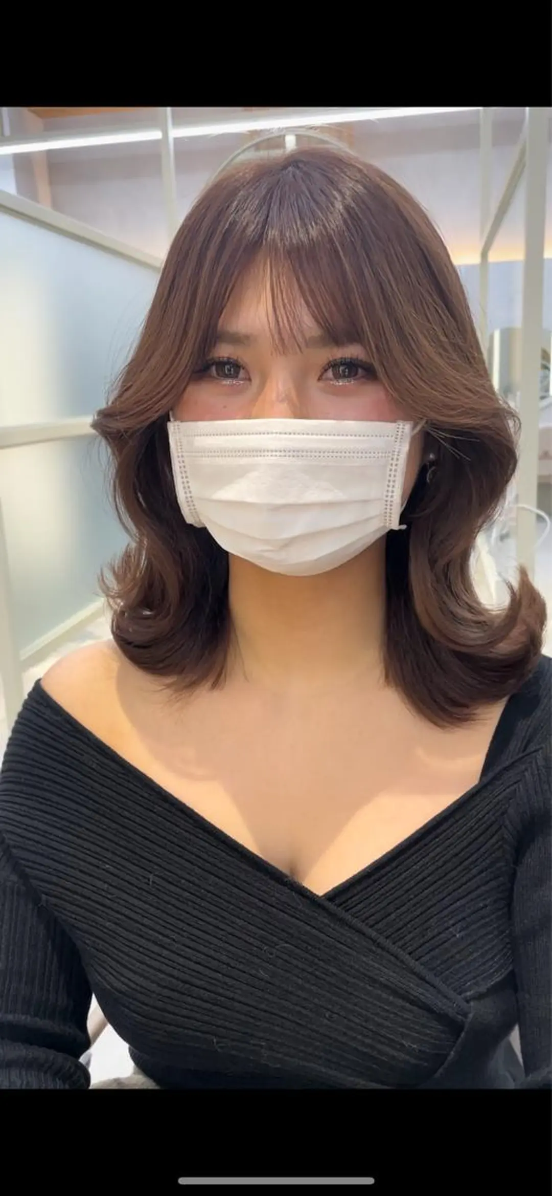 ミディアム カラー カット ヘアカラー トリートメント 顔周り/透明感カラー /韓国ヘア/TAKUのヘアスタイル