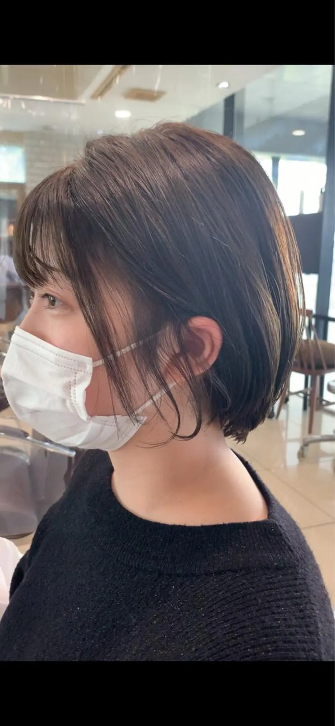 ショート ショートボブ ボブ ショートヘア タンバルモリパーマ 礒井メンキのヘアスタイル