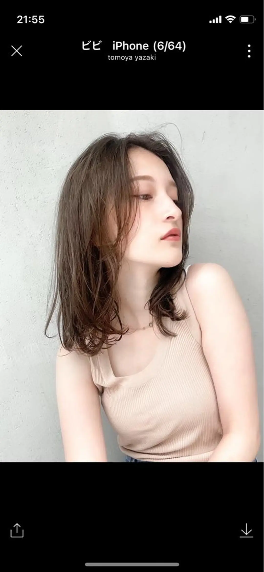 セミロング カラー SALOWIN所属・MA Iのヘアスタイル