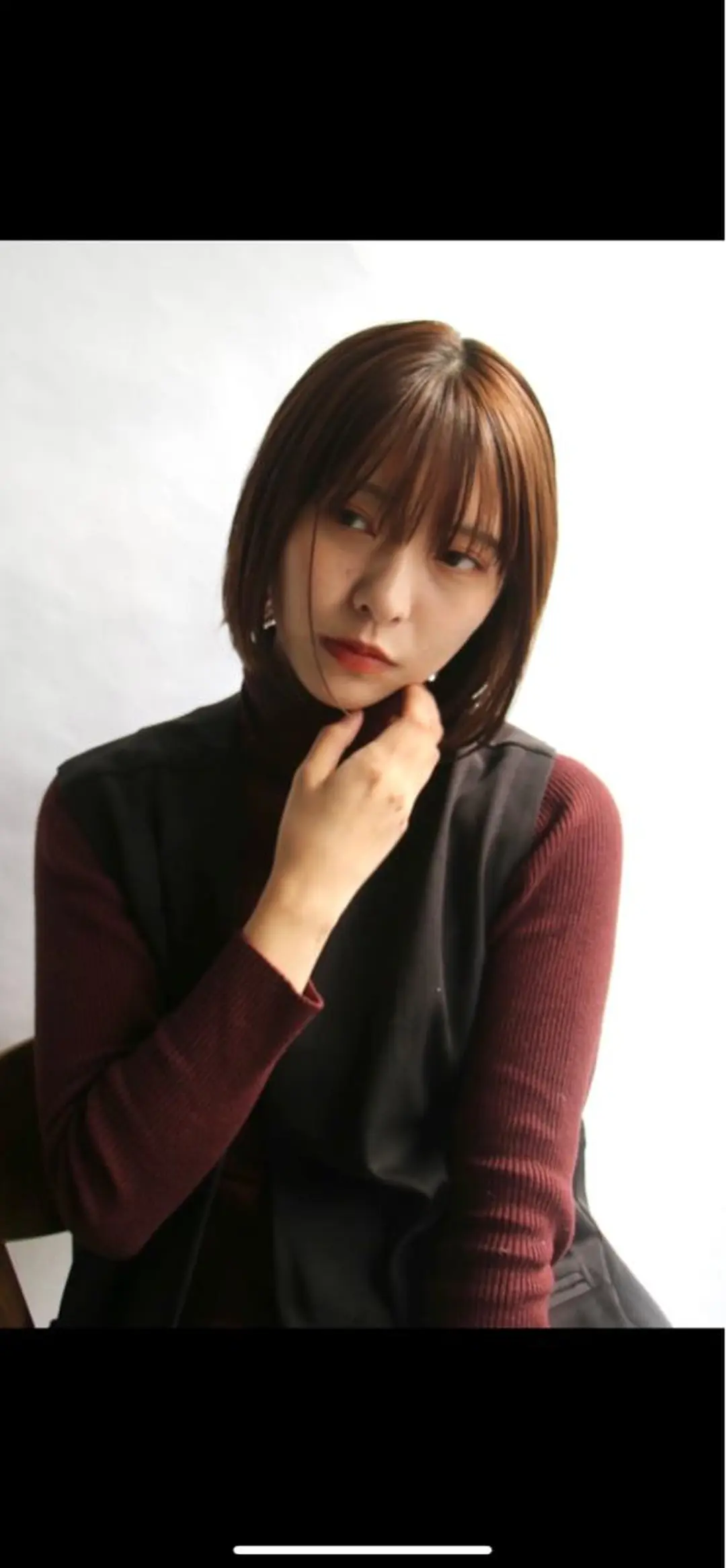 ショート カラー ボブ 篠崎 佑季のヘアスタイル