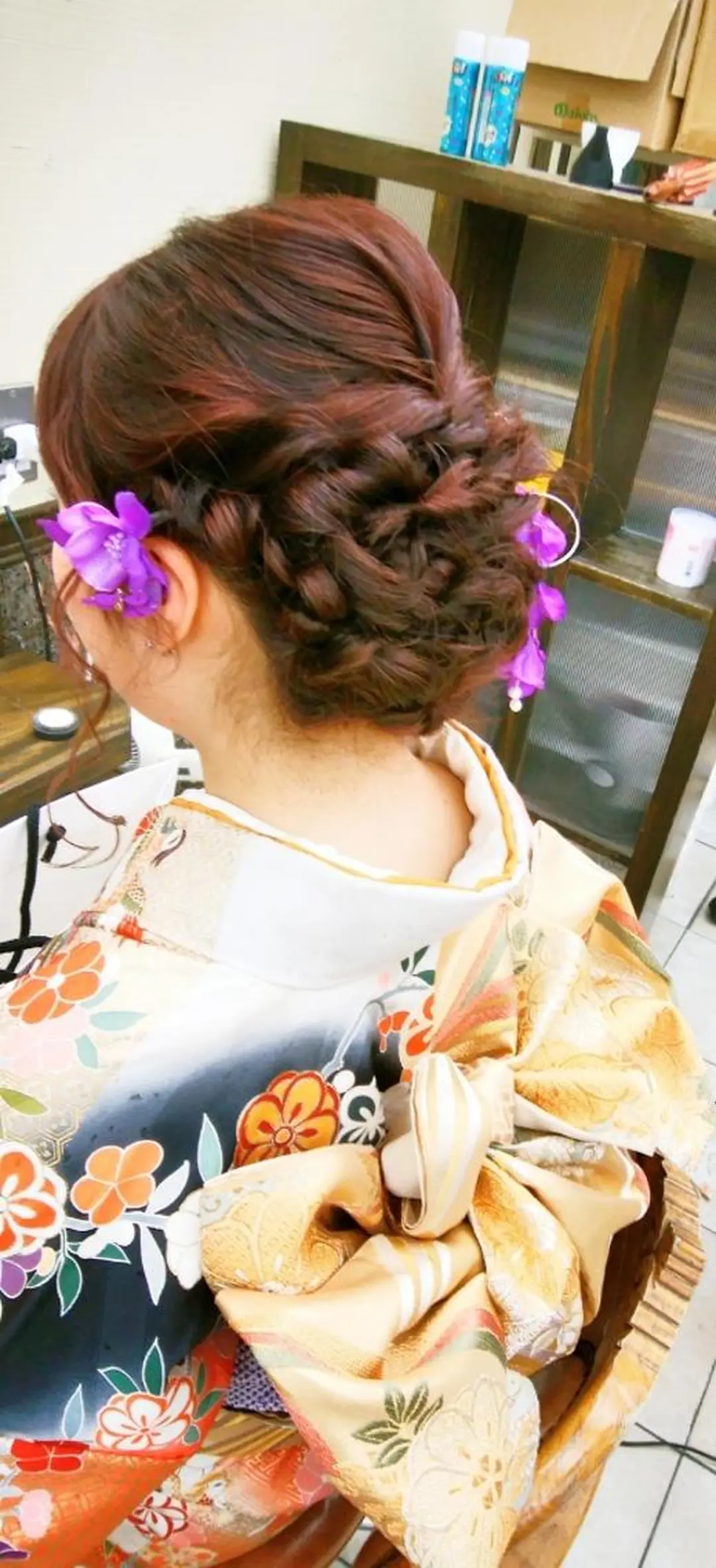 セミロング ヘアアレンジ 菅原 綾のヘアスタイル