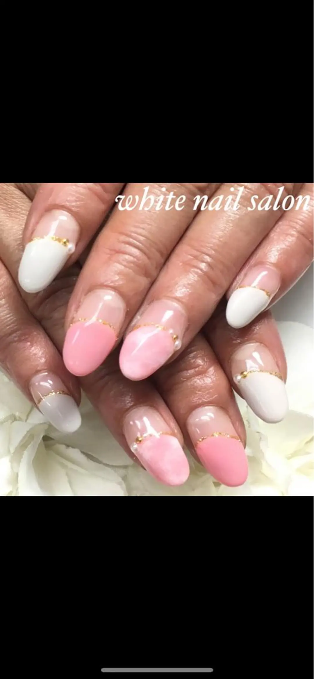 ネイル フットネイル フレンチネイル ジェルネイル ピンク シンプルネイル ハンドネイル white nail salonのネイルデザイン