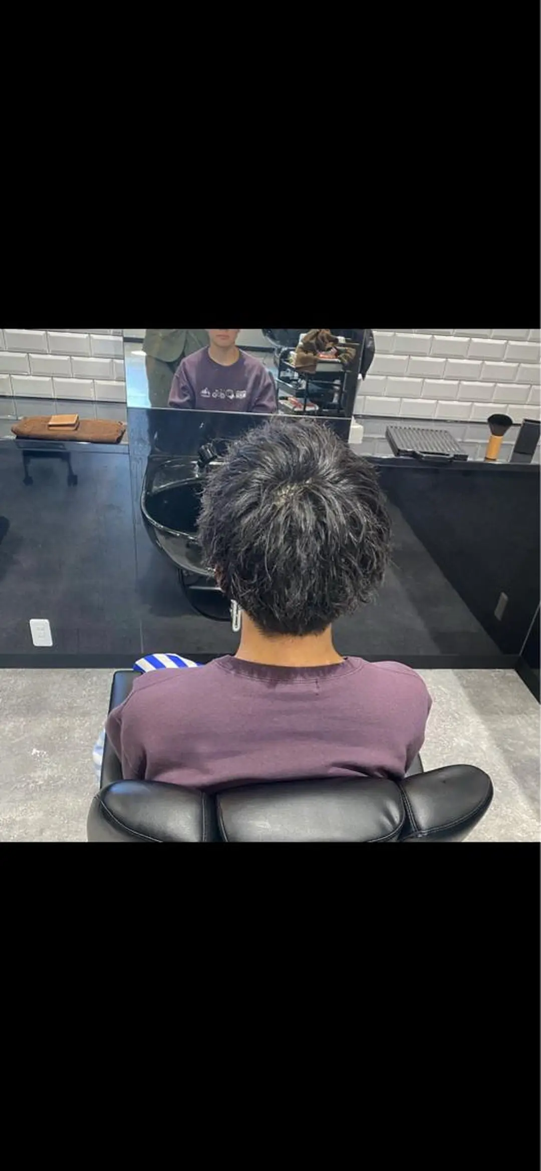 ミディアム パーマ メンズ ミディアムパーマ マッシュ メンズパーマ ツイストスパイラルパーマ スパイラルパーマ パーマ 前田賢生 ご新規様はNGのヘアスタイル