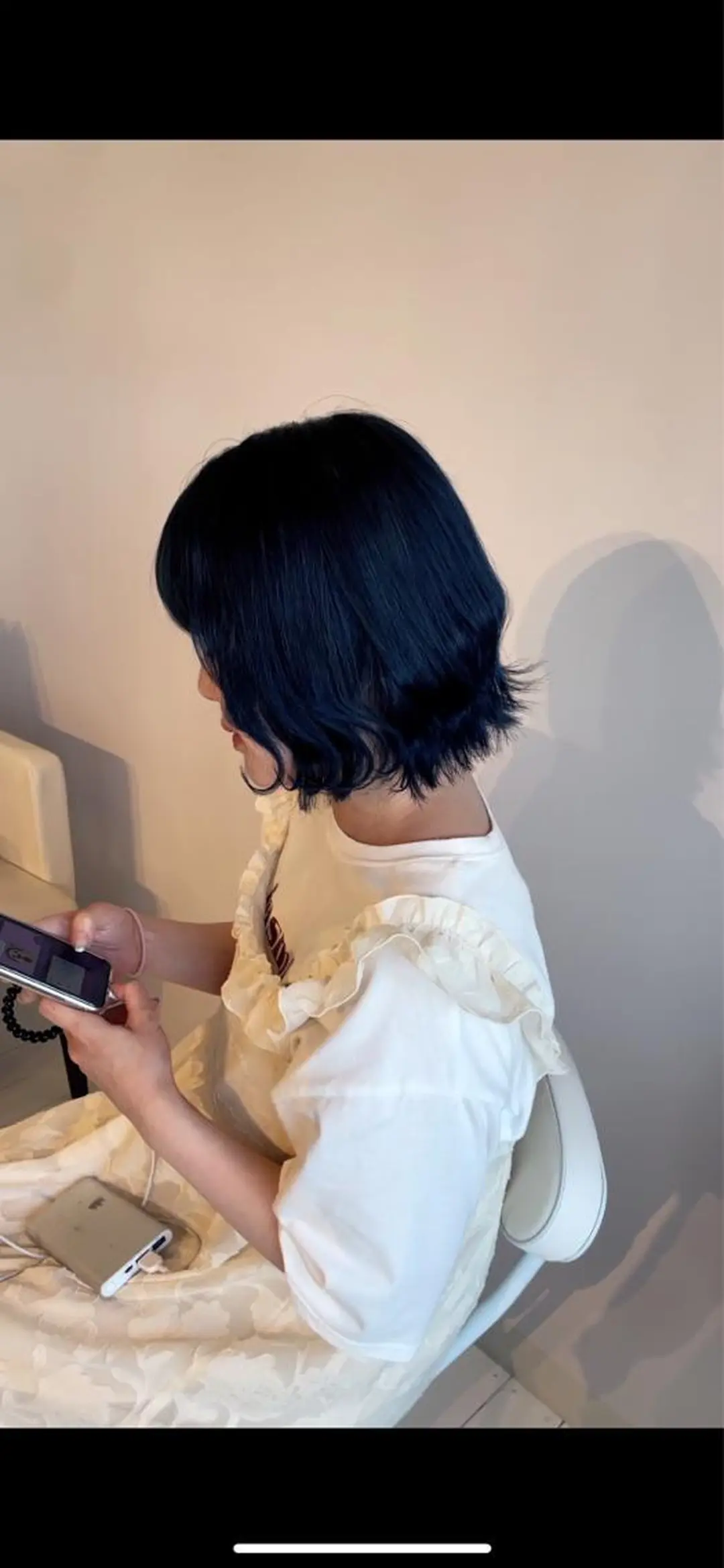 ミディアム カラー ブルーカラー andiamo sakae所属・🧬艶髪向井 琉矢🧬のヘアスタイル