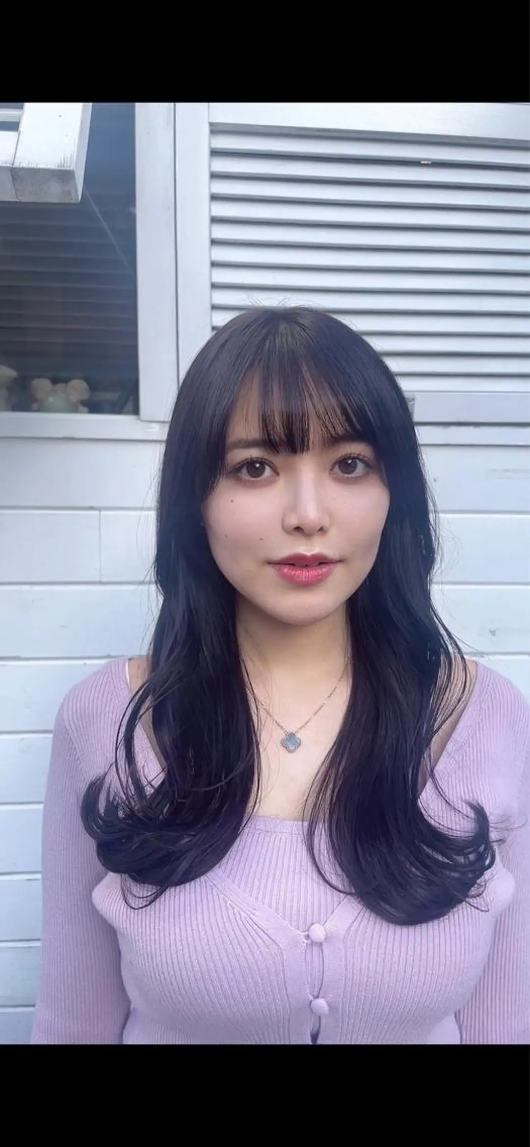 ロング カラー アッシュ アッシュグレー アッシュグレージュ 透明感カラー グレージュ カット ヘアカラー トリートメント BEBE所属・ご新規様限定 透明感カラーKANAのヘアスタイル