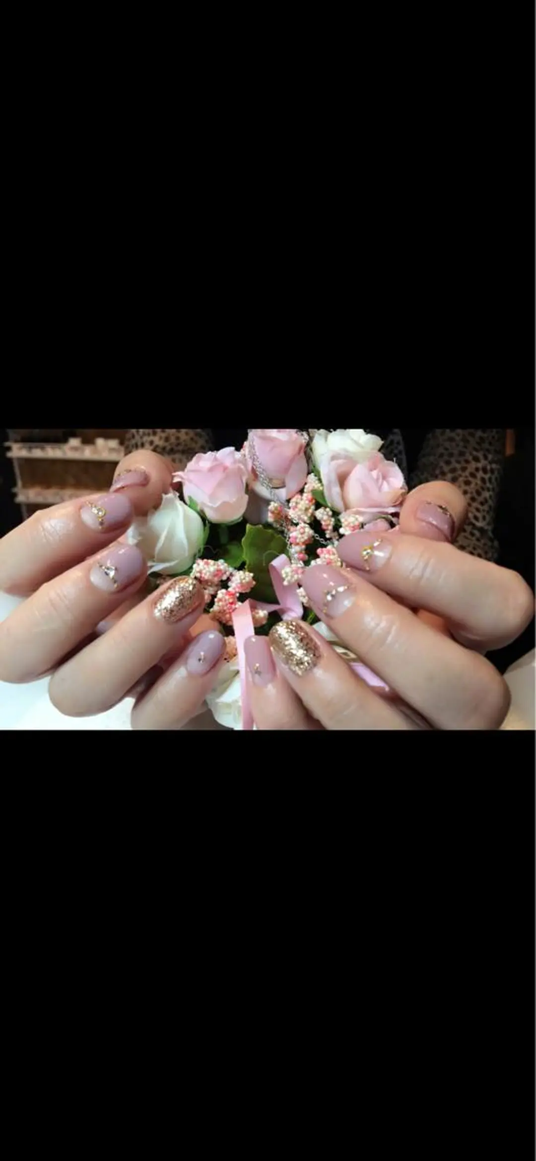 ミディアム ネイル ジェルネイル 長さ出し専門 nynaのネイルデザイン