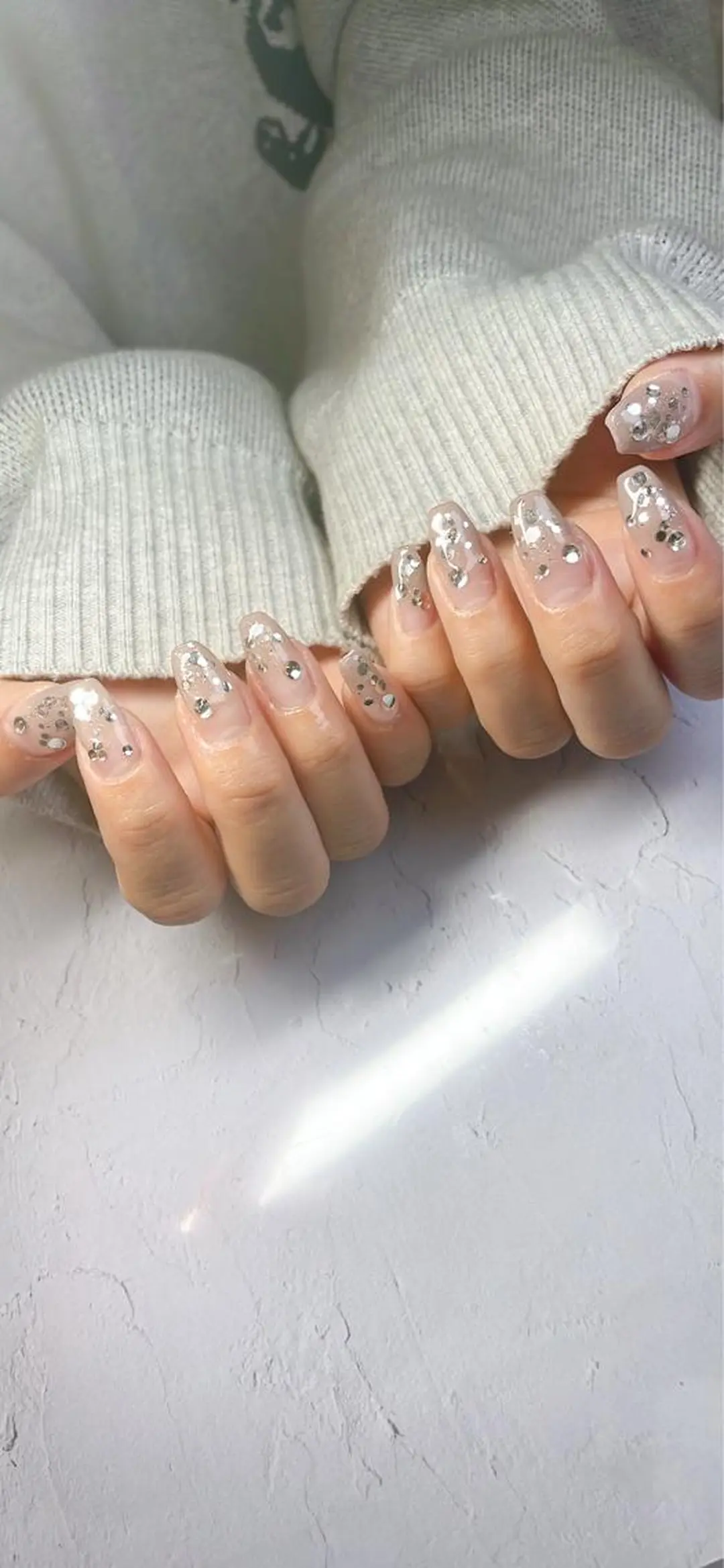 ネイル キラキラネイル ラメ(グリッター) ストーンネイル ハンドネイル LaLa Peach 福岡のマツエク・マツパデザイン
