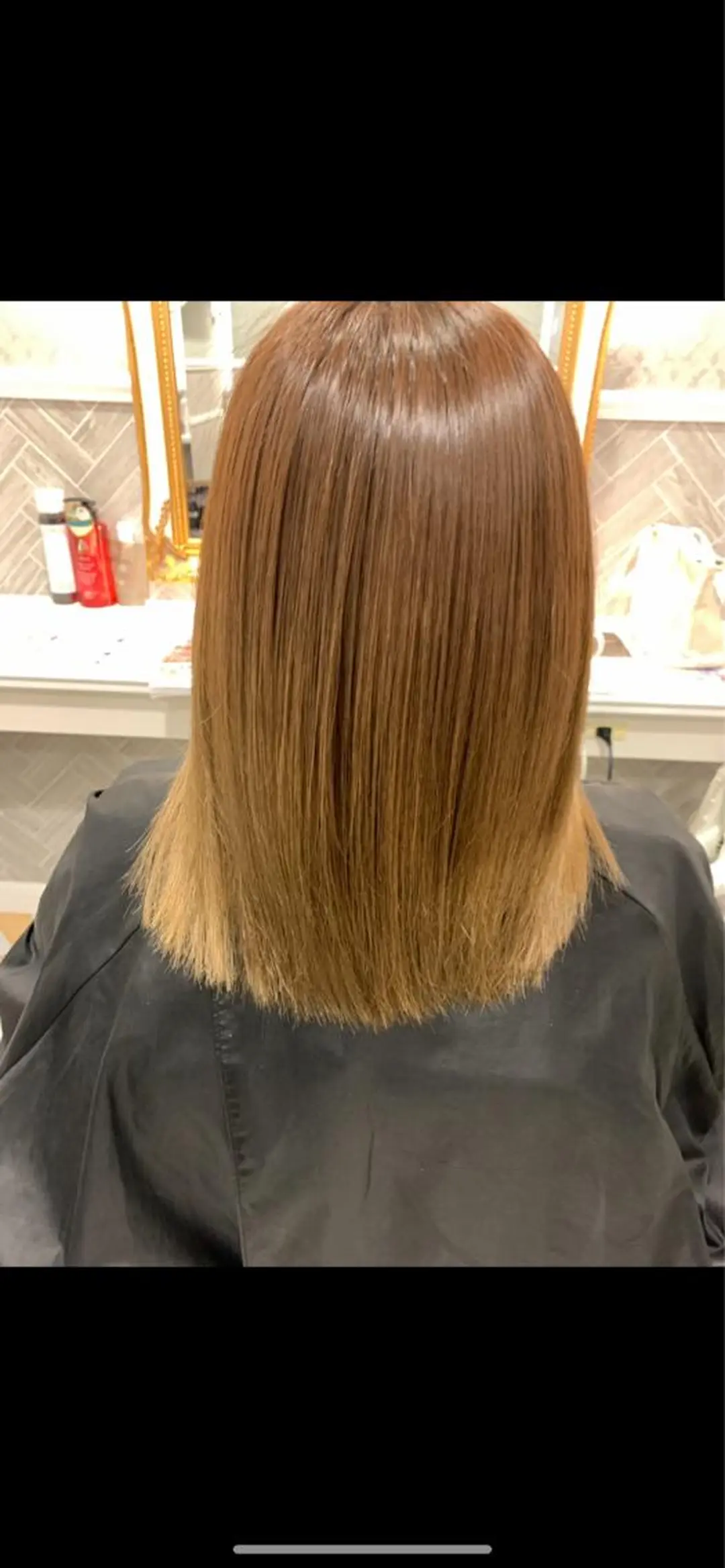 ミディアム ケアカラー/縮毛矯正 /レイヤー/板垣光采のヘアスタイル