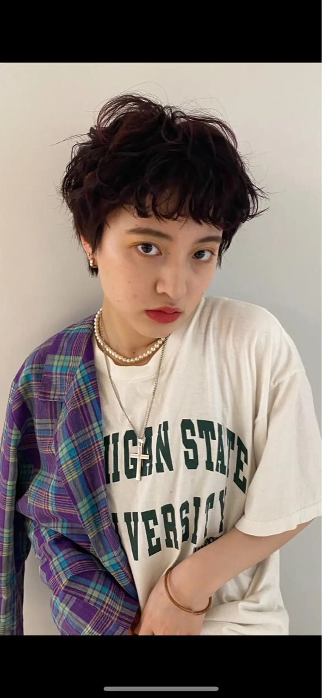 ショート カラー 透明感color🩵 MAYUKAのヘアスタイル