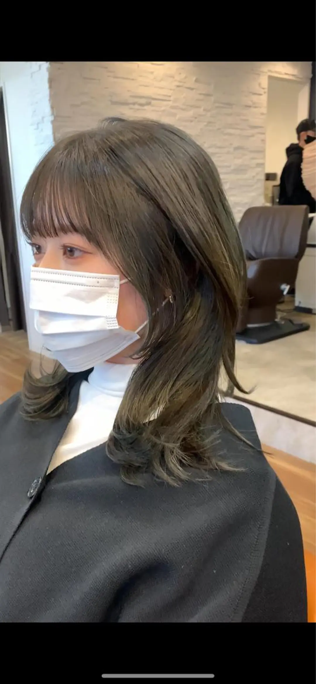 ミディアム カット パーマ 古沢 新のヘアスタイル